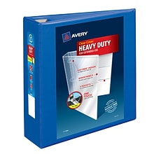 Avery Heavy Duty 3 3-Ring View Binders, One Touch EZD Ring, Pacific Blue (79811)