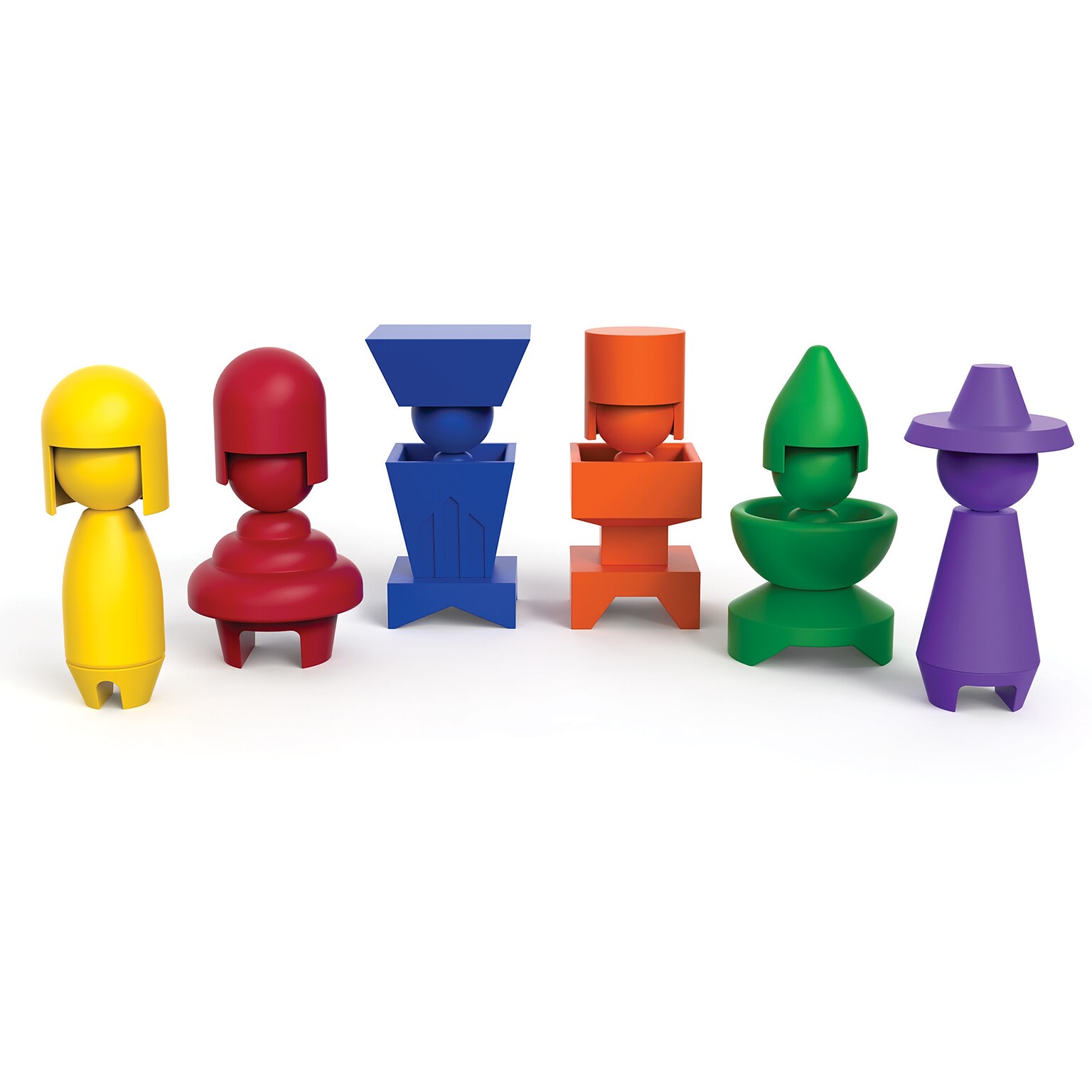 Roylco GEMO Dolls, Multicolored, 6/Set (R-49750)