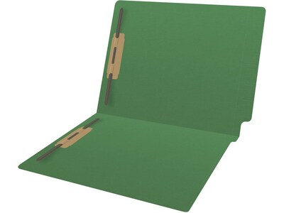 Medical Arts Press Reinforced End Tab File Folder, Straight Cut, Letter-Size, Green, 50/Box (S-01602-GRN)