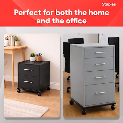 Quill Brand® Adjustable File Caddy, Black (52140)