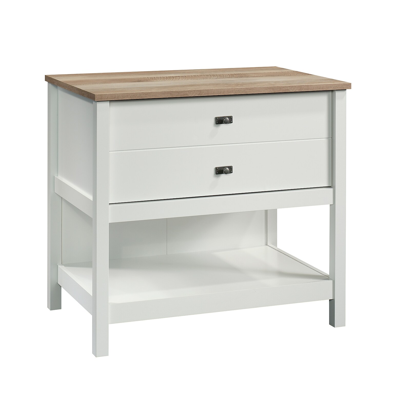 Sauder Cottage Road Lateral File Cabinet, Letter/Legal Size, 30H x 32W x 22D, Soft White (427307)