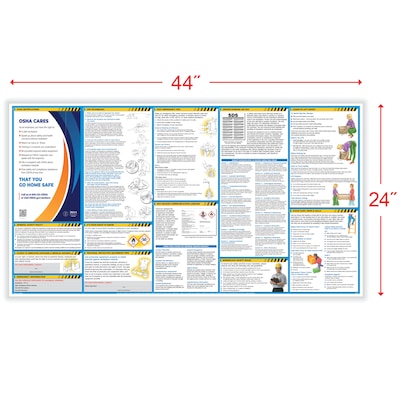 ComplyRight OSHA All-in-One-Safety Poster with GHS Updates, 24" x 44" (W0430)