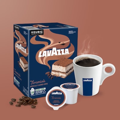 Lavazza Tiramisù Caffeinated Hot & Iced Coffee Keurig K-Cup Pods, Medium Roast, 88/Box (5000384724CT)