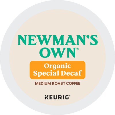 Newman's Own Organic Special Decaf Coffee Keurig® K-Cup® Pods, Medium Roast, 24/Box (5000351722)
