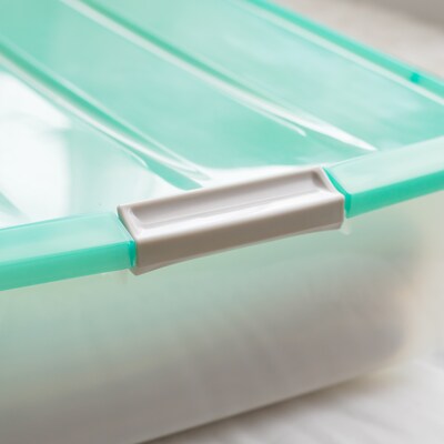 Iris 50 Quart Storage Container, Plastic, Clear (300333)