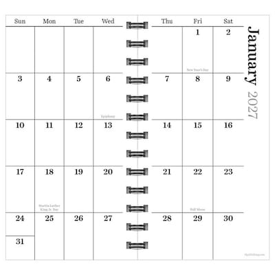 2027 TF Publishing Spots of Dots 3.5 x 6.5  Weekly & Monthly Standard Planner, Paperboard Cover, Multicolored (27-7506)