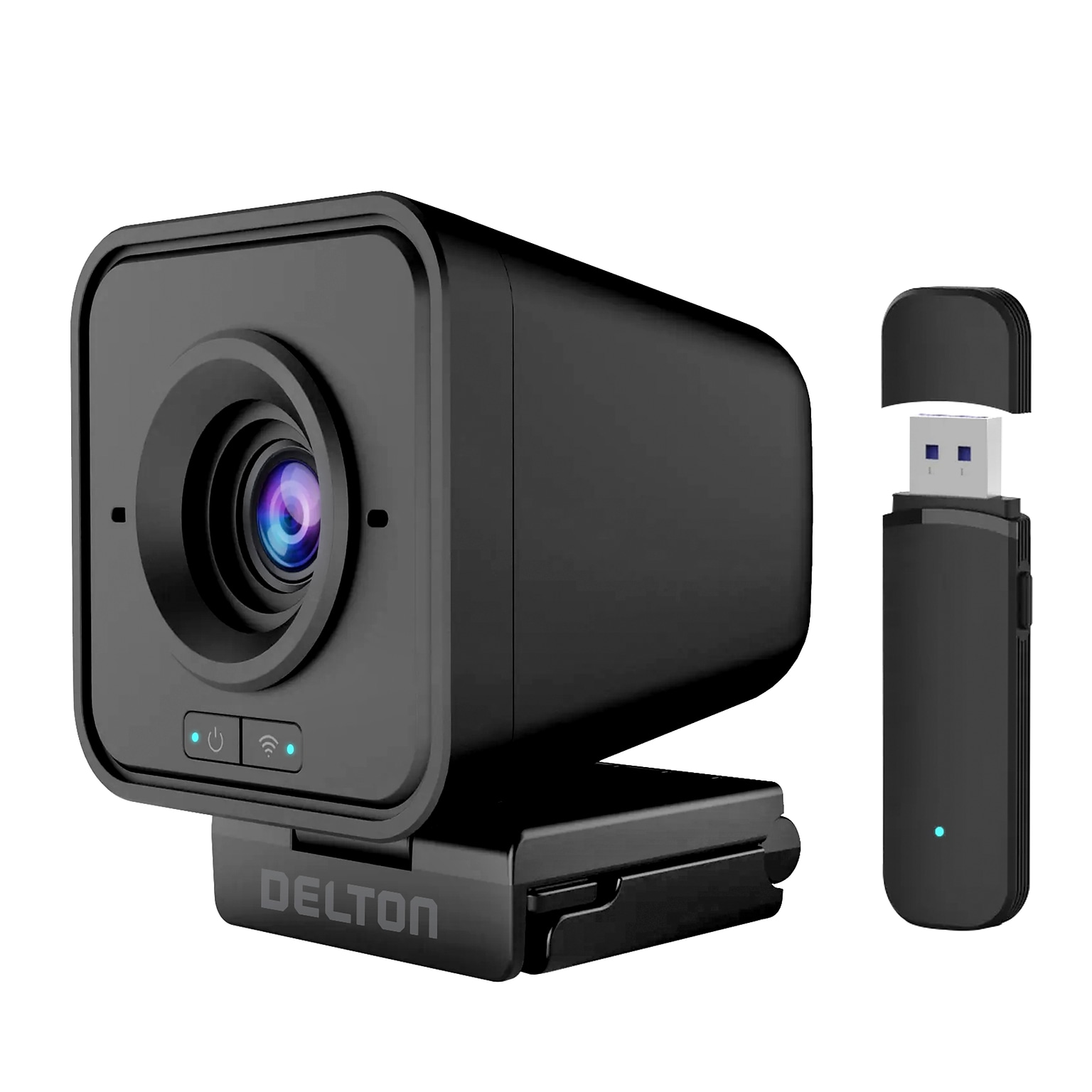 Delton HD 1080p Wireless Webcam, 2.1 Megapixels, Black (DCWC50)