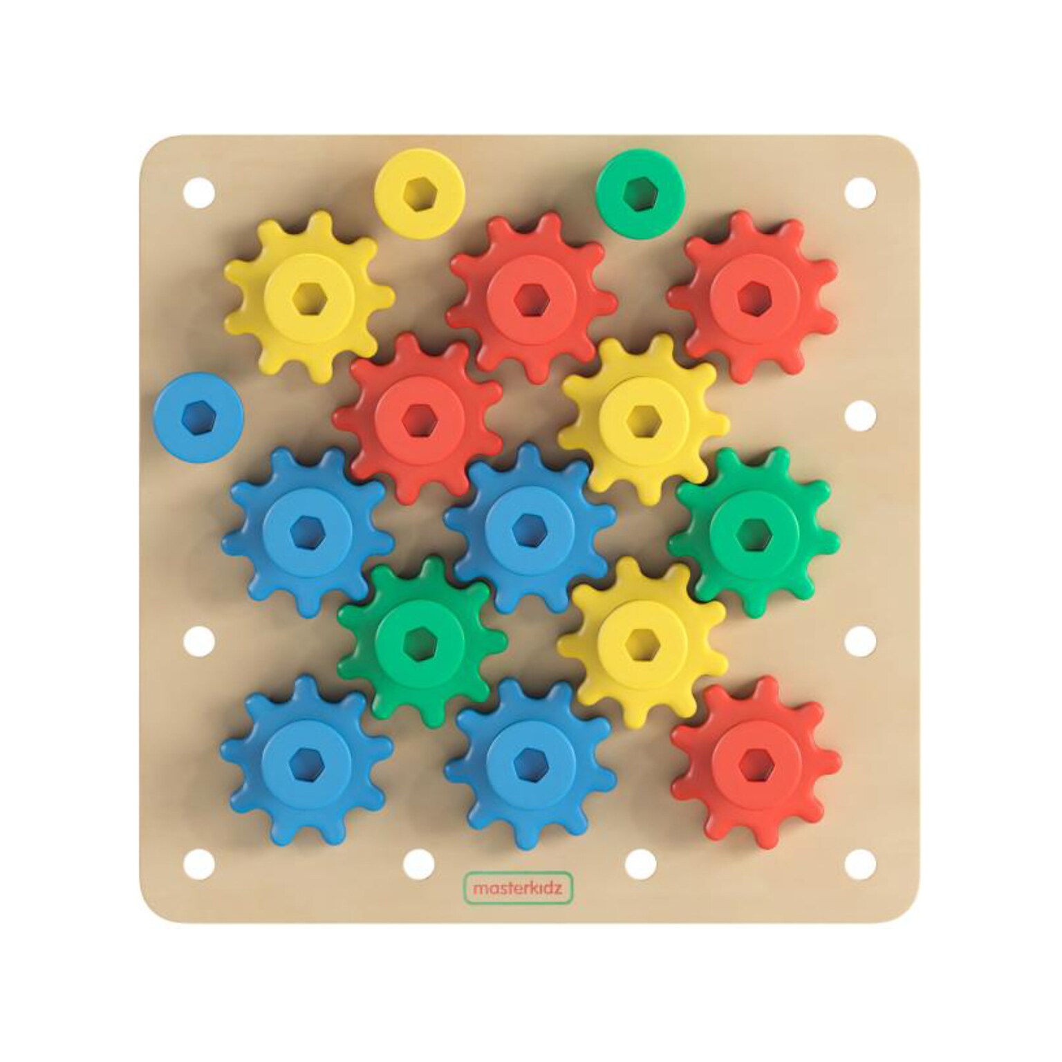 Flash Furniture Bright Beginnings STEM Gear Building Busy Board (MK-MK06158-GG)