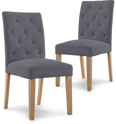 Finch Westport Tufted Dining Chair, Gray, 2/Set (CHR10074B)