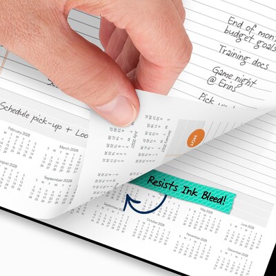 2027 AT-A-GLANCE 8.5" x 11" Calendar Year Daily Planner, Plastic Cover, Black/Orange (70-6209-05-27)