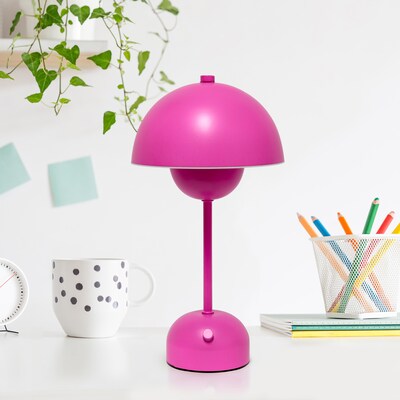 Simple Designs Mushroom Magic LED Table Lamp, Hot Pink (LD1069-HPK)