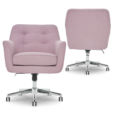 Serta Style Ashland Fabric Swivel Computer and Desk Chair, Lilac (47140D)
