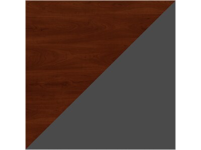 Bush Business Furniture Westfield 72"W L Shaped Desk with Return and File Cabinet, Hansen Cherry/Graphite Gray (SRC084HCSU)