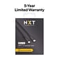 NXT Technologies™ 6 ft. Braided  Lightning Cable  to USB-C Cable, Black (NX60475)