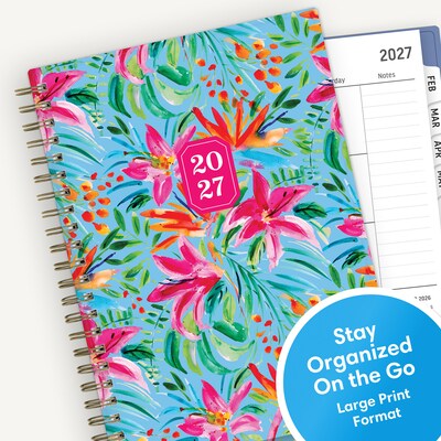 2027 Blue Sky 5" x 8" Weekly & Monthly Planner, Parkertin (164275)