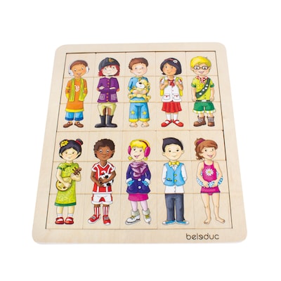 Beleduc Match & Mix Kids Puzzle, 31 Pieces/Pack (PLWB11130)