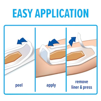 Nexcare Waterproof Ahesive Bandages, AssortedSized, Clear, 50/Box (432-50)