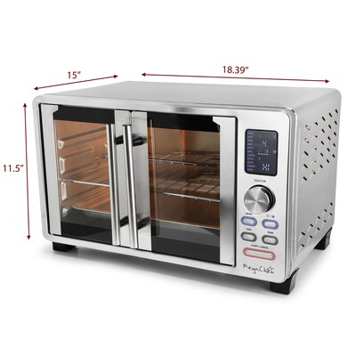 Megachef 6 Slices Toaster Oven, Silver (938122563M)