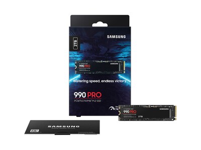 Samsung 990 PRO 2TB M.2 PCI Express 4.0 Internal Solid-State Drive, V-NAND (MZ-V9P2T0B/AM)