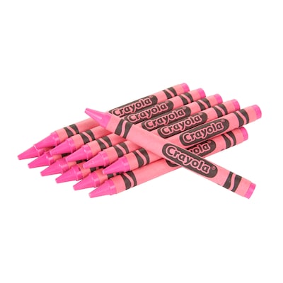 Crayola Bulk Crayons, Carnation Pink, 12/Pack, 6 Packs/Bundle (BIN520836010-6)