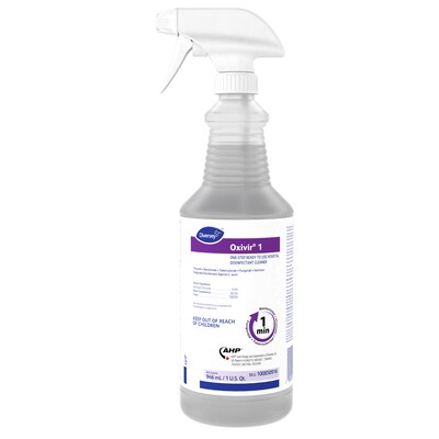 Oxivir 1 Accelerated Hydrogen Peroxide Ready-to-Use Spray, 32 oz., 12/Carton (100850916)