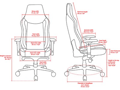 Arozzi Vernazza Fabric Ergonomic Rocker Gaming Chair, Dark Gray (VERNAZZA-XL-SFB-DG)