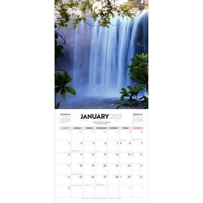2027 BrownTrout Majestic New Zealand 12" x 12" Monthly Wall Calendar (9347301107283)