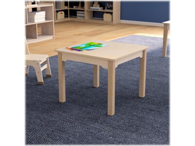 Flash Furniture Bright Beginnings Hercules Square Table, 23.5" x 23.5", Beech (MK-ME088008-GG)