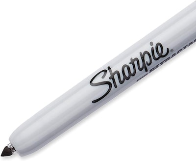 Sharpie Retractable Permanent Marker, Fine Tip, Black, 12/Pack (32701)
