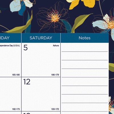 2025-2026 Blueline Colorful Blossom 22" x 17" Academic & Calendar Monthly Desk Pad Calendar, Multi (CA1716BD)