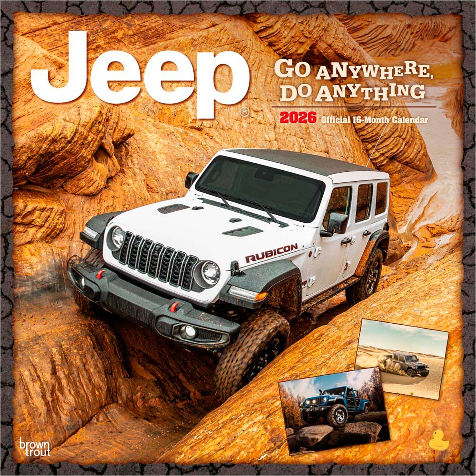 2026 BrownTrout Jeep 12 x 12 Monthly Wall Calendar (9798330701780)