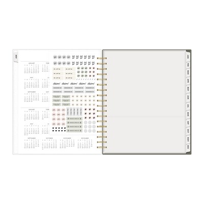 2026 Blue Sky The Everygirl Rue 8" x 10" Calendar Year Daily & Monthly Planner, Plastic Cover, Olive (152789)