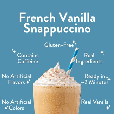 ColdSnap French Vanilla Snappuccino Frozen Latte Mix, Single Serve Pods, 12 Pods/Pack, COLDSNAP MACHINE REQUIRED (600041)