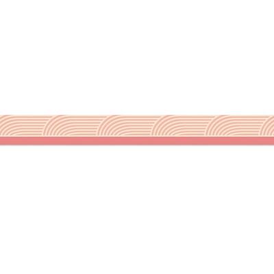 Carson Dellosa Education True to You Straight Bulletin Board Borders, 3" x 3', Coral Wave, 6/Bundle (CD-108524-6)