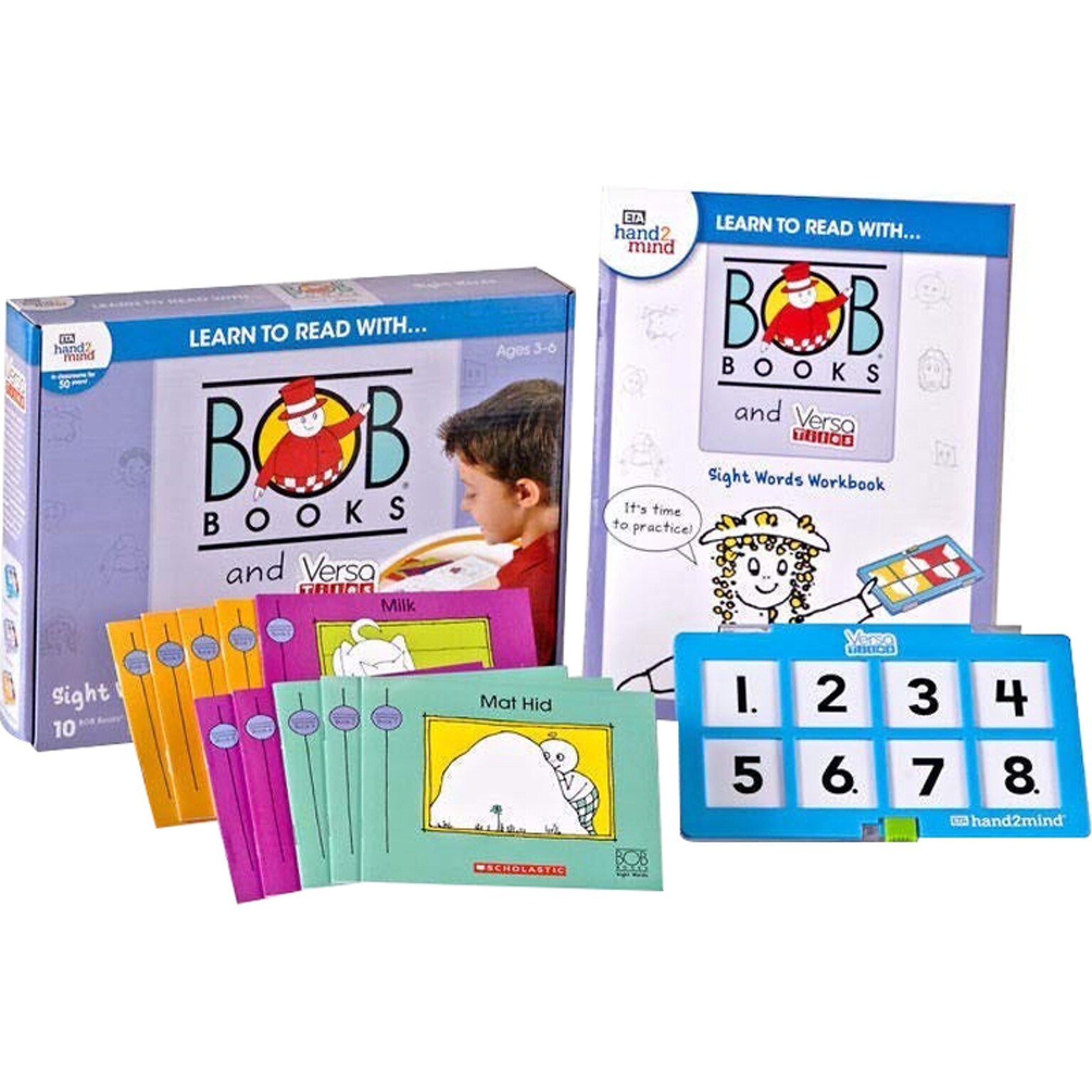 hand2mind Learn to Read With… Bob Books and VersaTiles Sight Words Workbook and Reader Set (90811)