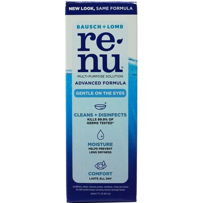 Renu Advanced Formula, 2 oz Bottle, 6 Bottles/Bag, 18 Bags/Carton