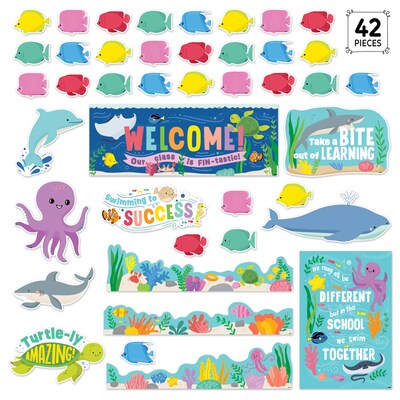 Creative Teaching Press Sea Friends Under the Sea Bulletin Board Set, 42/Set (CTP10991)