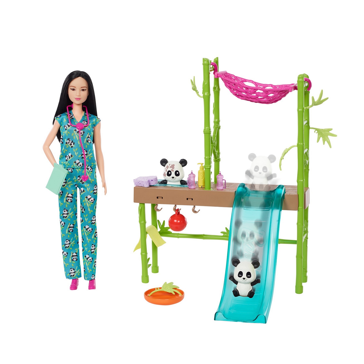 Mattel Barbie Panda Care and Rescue Playset, 3/Pack (HKT77)