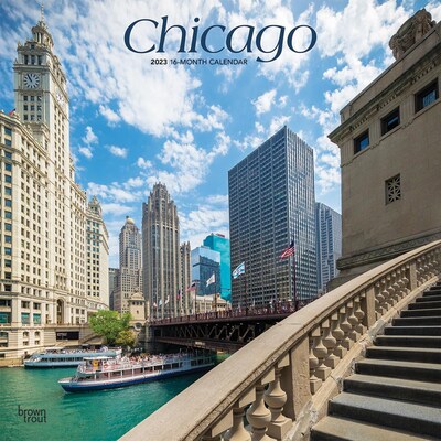 2023 BrownTrout Chicago 12 x 12 Monthly Wall Calendar (9781975451462)