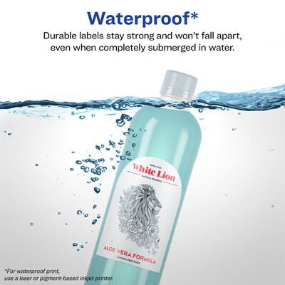 Avery Laser/Inkjet Decorative Edge Waterproof Multipurpose Labels, 2.25 x 3, White, 225/Pack (94126)