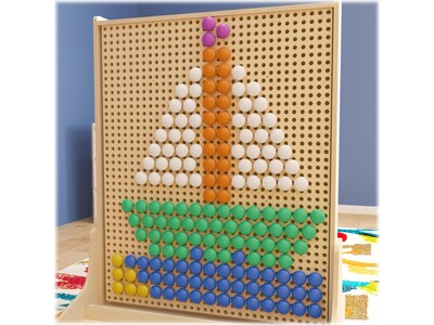 Flash Furniture Bright Beginnings Pegs for Modular STEAM Walls, 64/Pack (MK-ME21113-GG)
