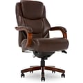 La-Z-Boy Delano Ergonomic Leather Executive Big & Tall Chair, 400 lb. Capacity, Brown (45833OSS)