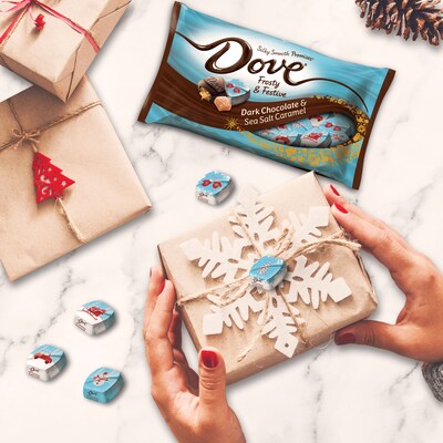 DOVE Promises Dark Chocolate & Sea Salt Caramel Christmas Candy, 7.94 oz. (MMM59122)