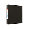 Staples Heavy Duty 1 1/2 3-Ring Non-View Binder, D-Ring, Black (ST56238-CC)