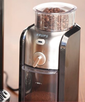 Krups Burr Coffee Grinder, Black (GVX212)