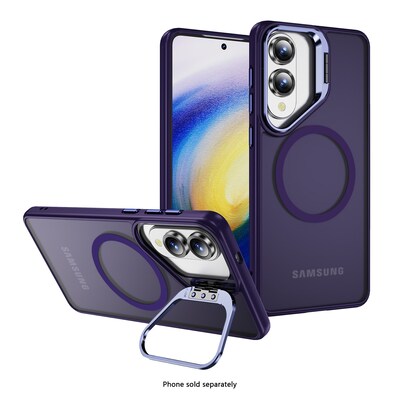 SaharaCase Venture Series Kickstand MagSafe Phone Case for Samsung Galaxy S25 Edge, Shock Absorbing, Purple Orchid (CP00830)