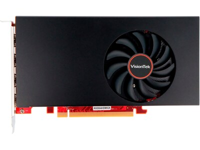 VisionTek AMD Radeon RX 550 4M PCI Express 3.0 4GB GDDR5 Graphics Card, 1500MHz, Black (901459)