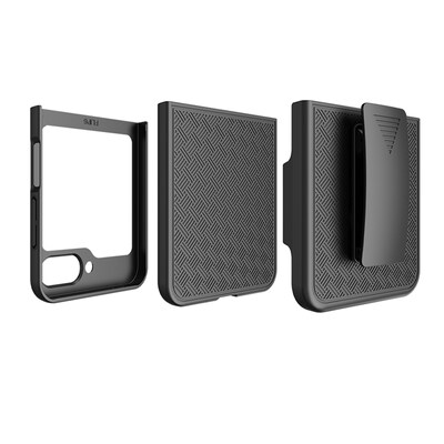 SaharaCase Venture Phone Case for Samsung Galaxy Z Flip6, Shock Absorbing, Scorpion Black (CP00587)