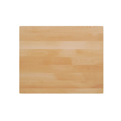 Flash Furniture Bennett Wooden Commercial Indoor Table, 30" x 24", Natural Top/Silver Base (GSF2430NTT2222S)