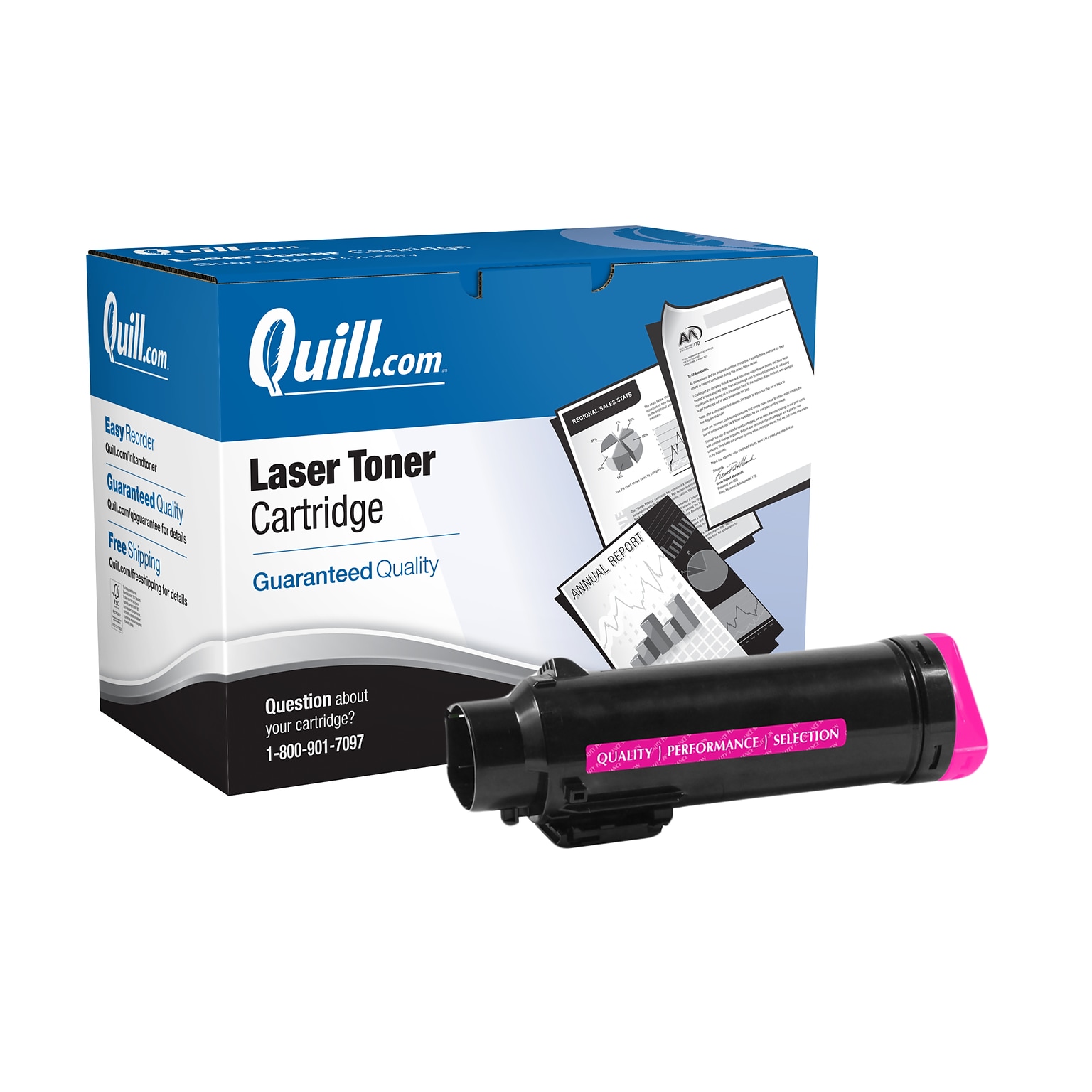 Quill® Brand Remanufactured Magenta Extra High Yield Toner Cartridge Replacement for Xerox 6510 (106R03691)